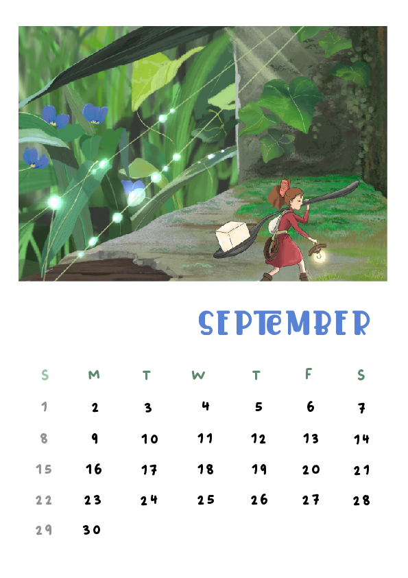 September: The secret world of Arietty